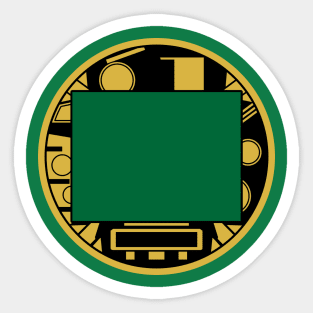 Zeo Four OhGreen Sticker